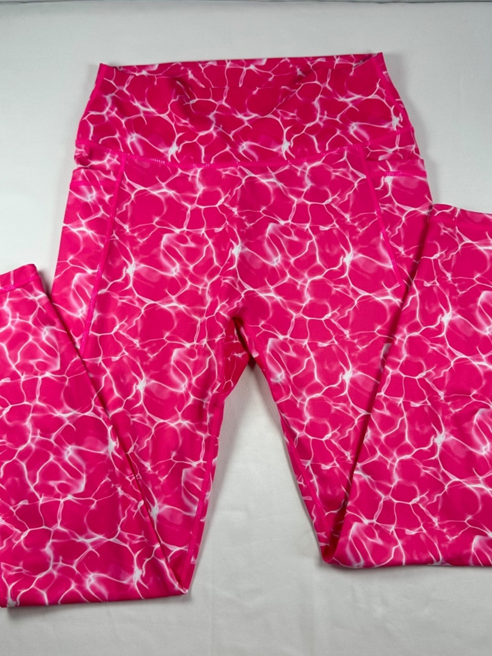 Buffbunny Collection Limitless Reflection High Rise Pocket Leggings Pink Water